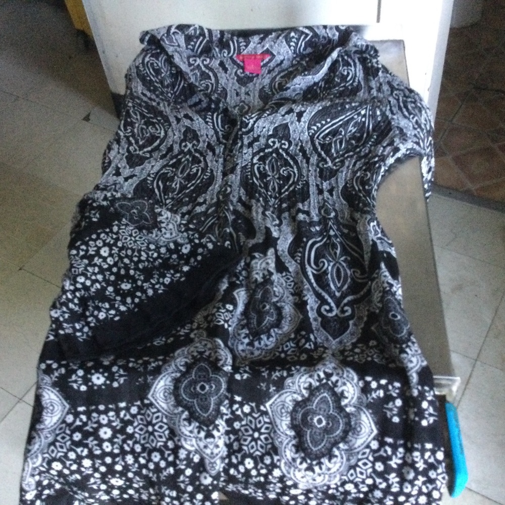 Sunny Leigh brand short, sheer dress/beach cover